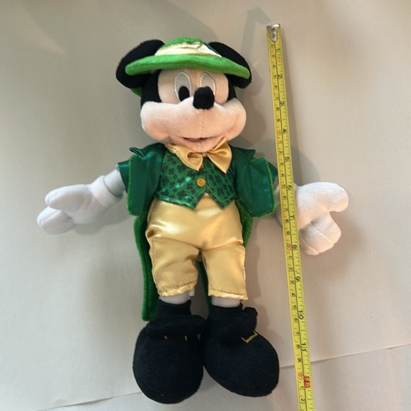 EUC Mickey Mouse authentic Disney plush in St Patrick's Day or leprechaun style - Picture 9 of 10